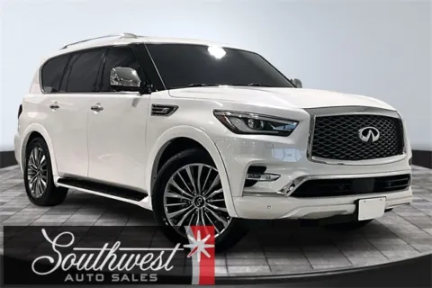 White 2021 INFINITI QX80 Sensory for sale in Roanoke, IN