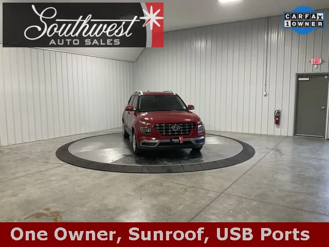 Red 2020 Hyundai Venue SEL for sale in Roanoke, IN