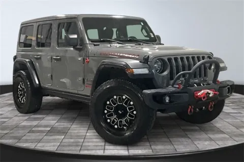 Gray 2019 Jeep Wrangler Unlimited Rubicon for sale in Roanoke, IN