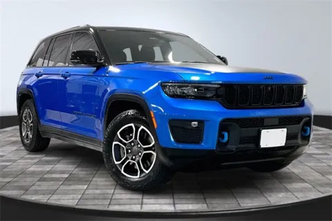 Blue 2022 Jeep Grand Cherokee Trailhawk 4xe for sale in Roanoke, IN