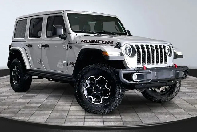 Silver 2023 Jeep Wrangler Rubicon for sale in Roanoke, IN