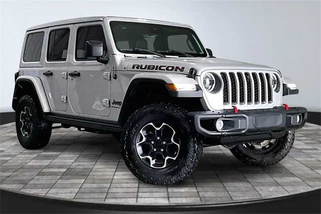 Silver 2023 Jeep Wrangler Rubicon for sale in Roanoke, IN