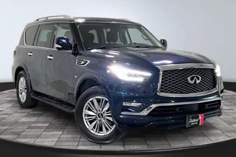Blue 2020 INFINITI QX80 LUXE for sale in Roanoke, IN
