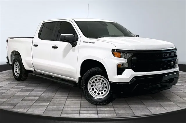 White 2023 Chevrolet Silverado 1500 WT for sale in Roanoke, IN