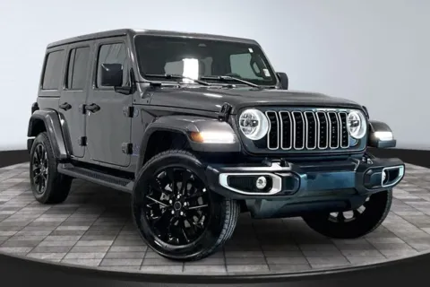 Gray 2025 Jeep Wrangler Sahara 4xe for sale in Roanoke, IN