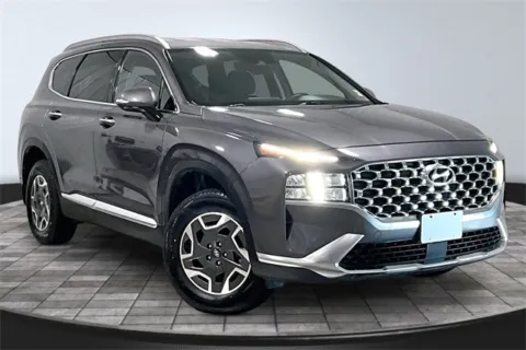 Gray 2021 Hyundai Santa Fe Hybrid Blue for sale in Roanoke, IN
