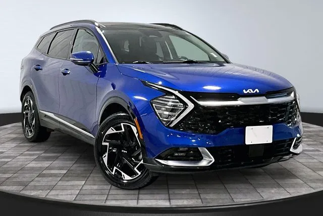 Blue 2023 Kia Sportage SX-Prestige for sale in Roanoke, IN