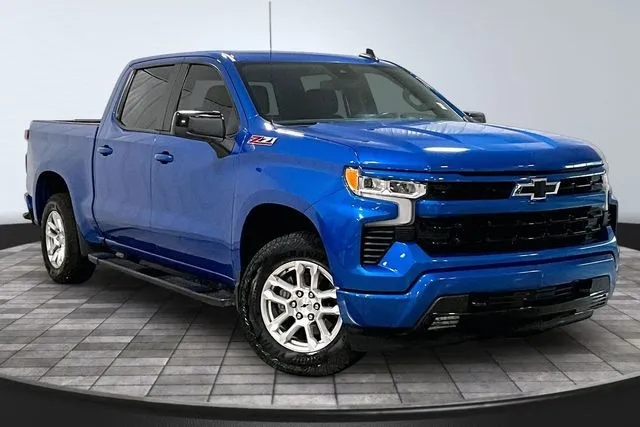 Blue 2023 Chevrolet Silverado 1500 RST for sale in Roanoke, IN