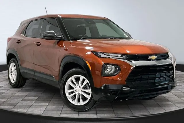 Orange 2021 Chevrolet TrailBlazer LS for sale in Roanoke, IN