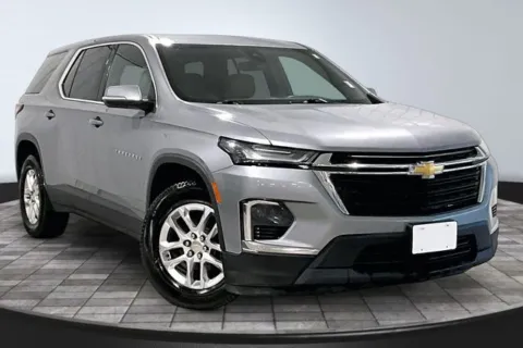 Gray 2023 Chevrolet Traverse LS for sale in Roanoke, IN