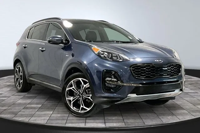 Blue 2021 Kia Sportage SX for sale in Roanoke, IN
