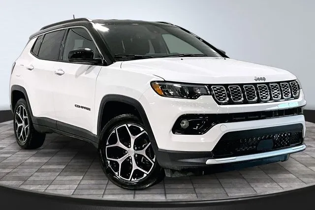 White 2024 Jeep Compass Limited for sale in Roanoke, IN