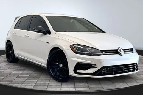 White 2019 Volkswagen Golf R DCC & Navigation 4Motion for sale in Roanoke, IN