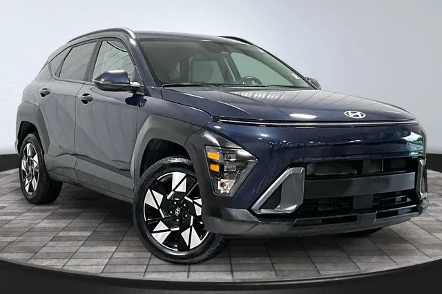 Blue 2024 Hyundai Kona SEL for sale in Roanoke, IN