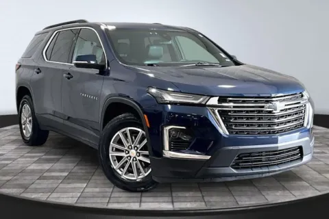 Blue 2022 Chevrolet Traverse LT Leather for sale in Roanoke, IN