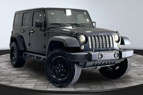 Black 2017 Jeep Wrangler Unlimited Sport for sale in Roanoke, IN