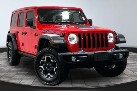 Red 2022 Jeep Wrangler Unlimited Rubicon 4xe for sale in Roanoke, IN