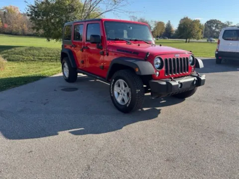 Red 2018 Jeep Wrangler JK Unlimited Sport for sale in Roanoke, IN