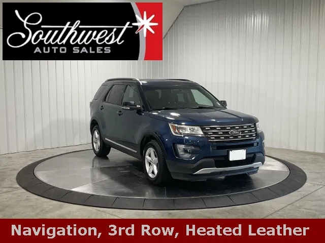 Blue 2017 Ford Explorer XLT for sale in Roanoke, IN