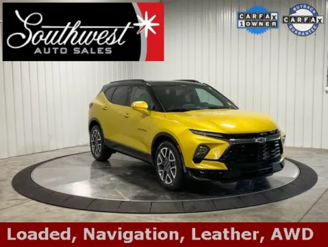 Yellow 2023 Chevrolet Blazer RS for sale in Roanoke, IN