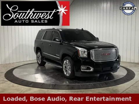 Black 2015 GMC Yukon Denali for sale in Roanoke, IN