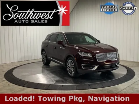 Red 2019 Lincoln Nautilus Reserve for sale in Roanoke, IN