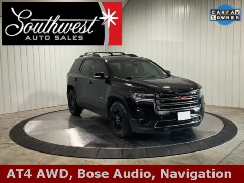 Black 2021 GMC Acadia AT4 for sale in Roanoke, IN