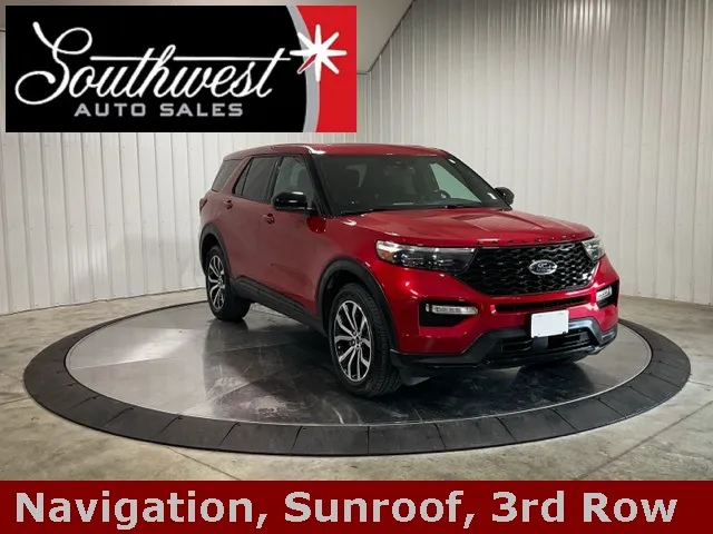 Red 2022 Ford Explorer ST for sale in Roanoke, IN