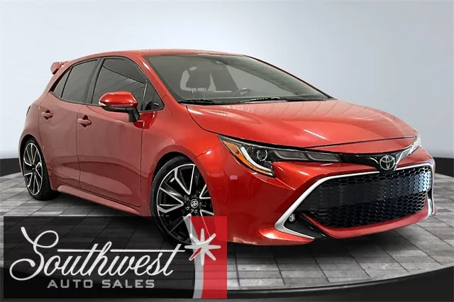 Orange 2020 Toyota Corolla Hatchback XSE for sale in Roanoke, IN