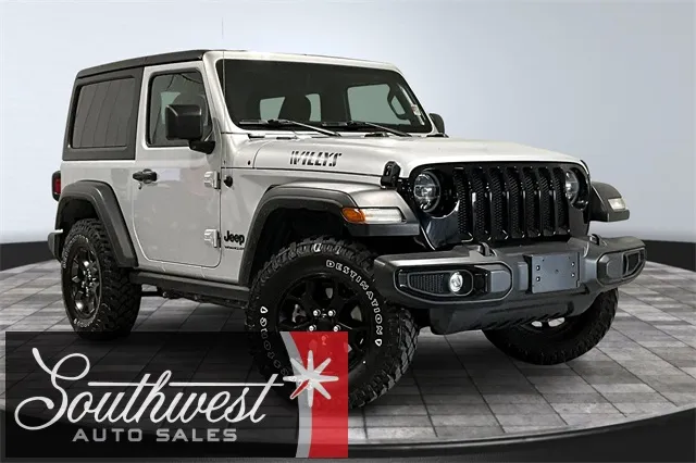 Silver 2022 Jeep Wrangler Willys for sale in Roanoke, IN