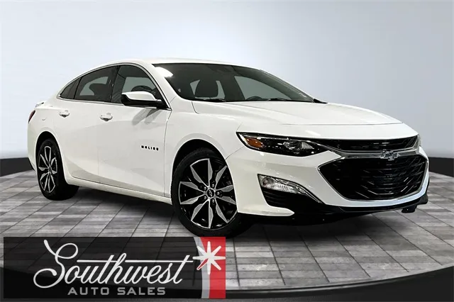 White 2023 Chevrolet Malibu RS for sale in Roanoke, IN