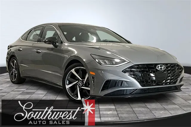 Gray 2023 Hyundai Sonata SEL Plus for sale in Roanoke, IN