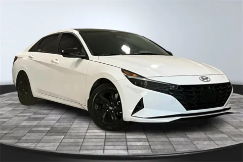 White 2023 Hyundai Elantra Hybrid Blue for sale in Roanoke, IN