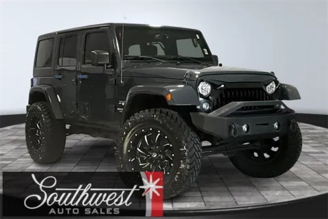 Gray 2017 Jeep Wrangler Unlimited Sahara for sale in Roanoke, IN