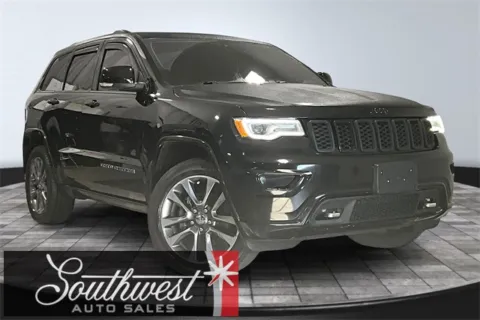 Black 2018 Jeep Grand Cherokee Overland for sale in Roanoke, IN