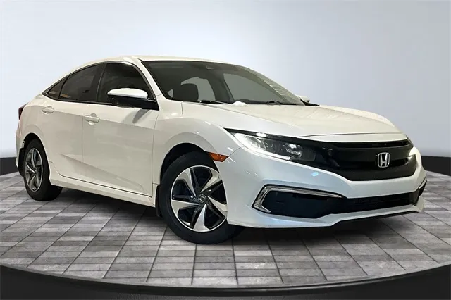 White 2019 Honda Civic LX for sale in Roanoke, IN