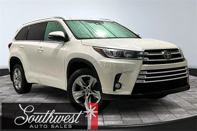 White 2017 Toyota Highlander Limited for sale in Roanoke, IN
