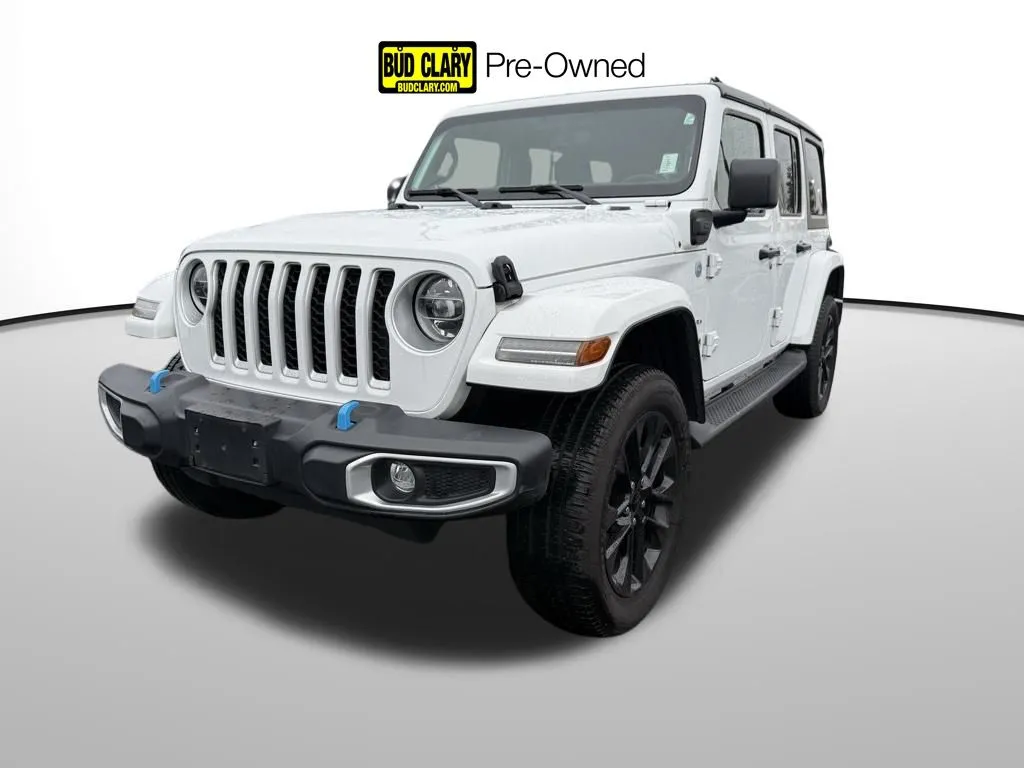 White 2022 Jeep Wrangler Unlimited Sahara 4xe for sale in Auburn, WA