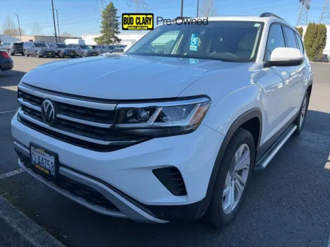 White 2023 Volkswagen Atlas 3.6L V6 SE w/Technology for sale in Auburn, WA