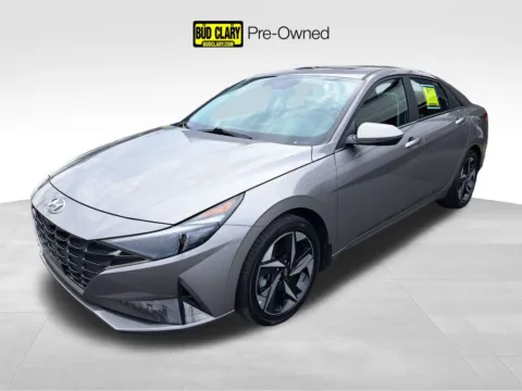 Silver 2023 Hyundai Elantra Hybrid Limited for sale in Auburn, WA