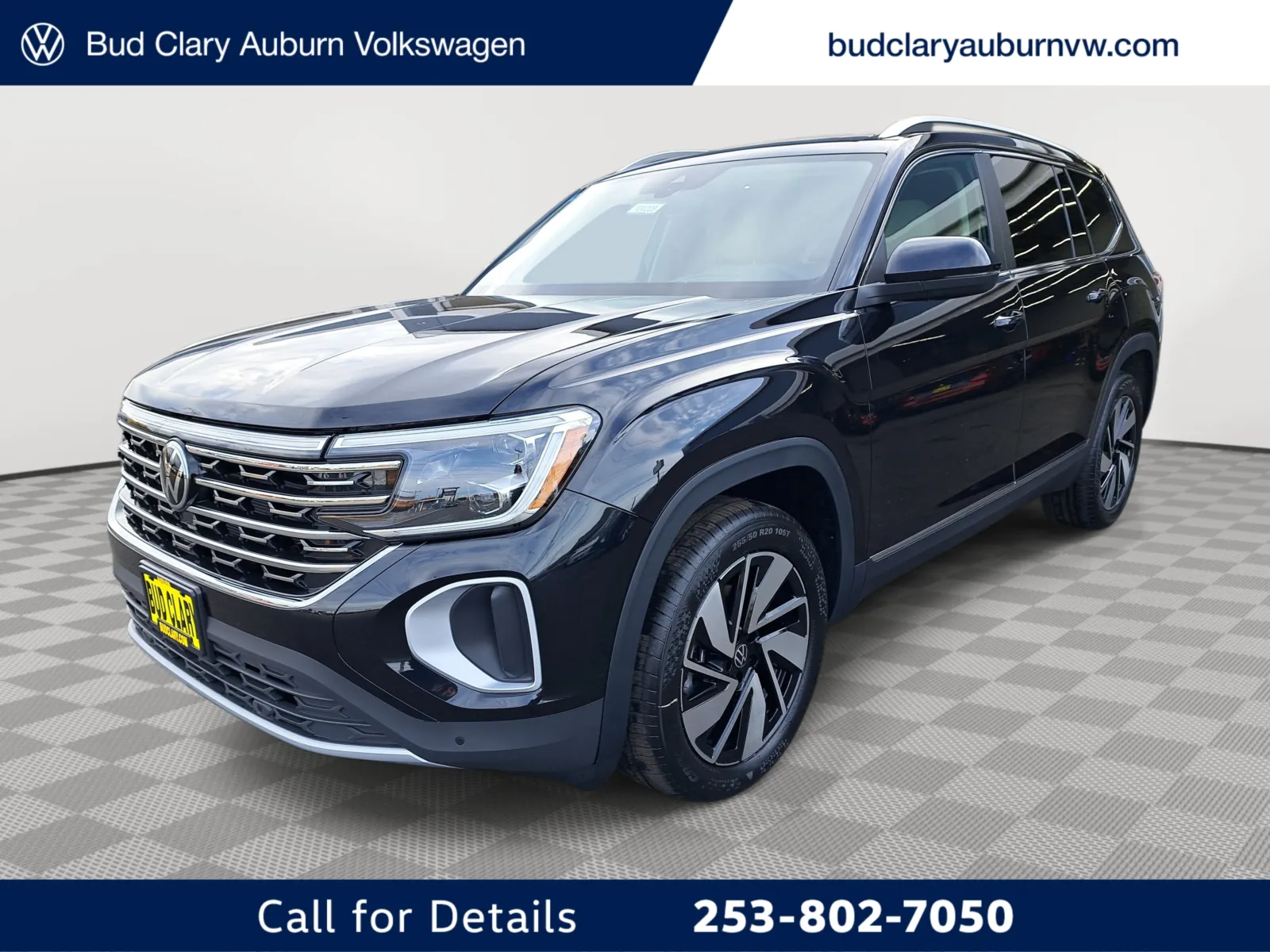 Black 2025 Volkswagen Atlas 2.0T SEL for sale in Auburn, WA