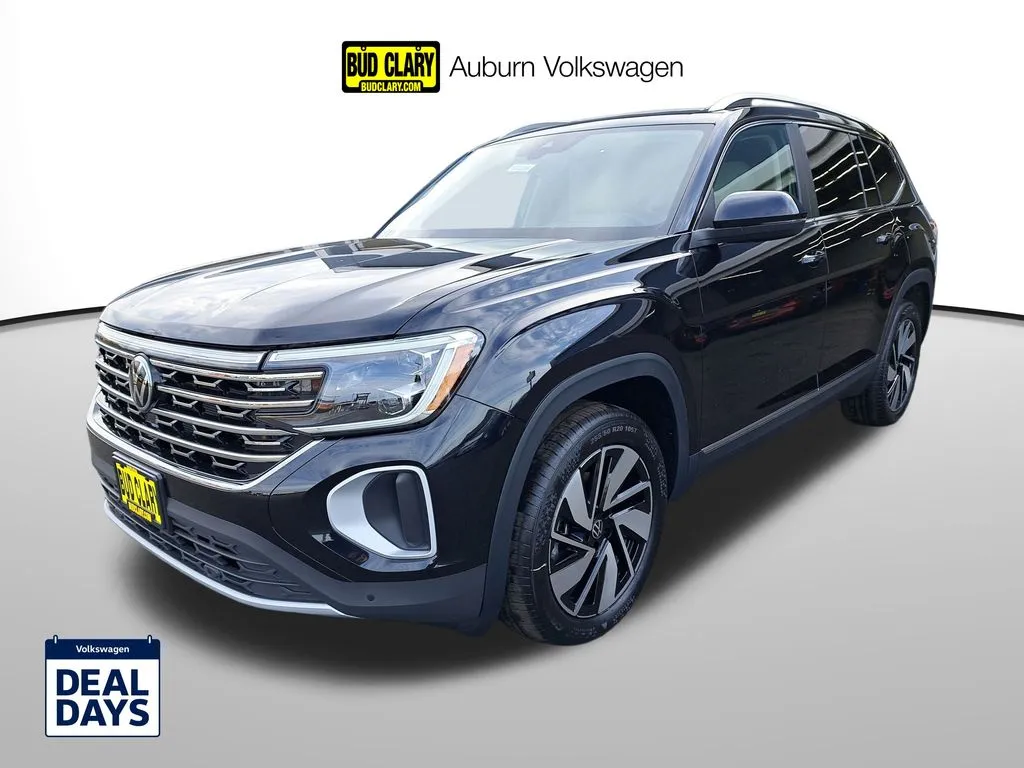 Black 2025 Volkswagen Atlas 2.0T SEL for sale in Auburn, WA