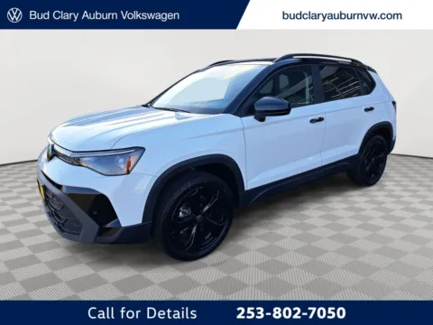 White 2025 Volkswagen Taos SE Black for sale in Auburn, WA