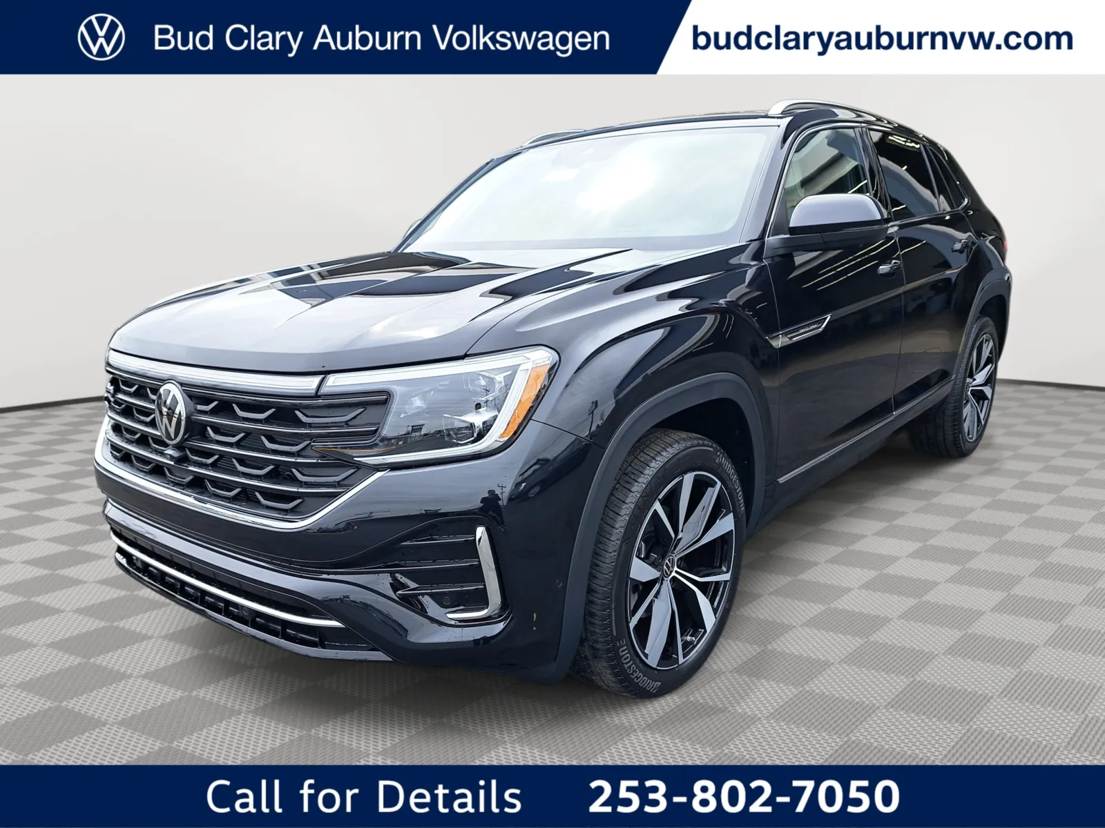 Black 2025 Volkswagen Atlas Cross Sport 2.0T SEL Premium R-Line for sale in Auburn, WA
