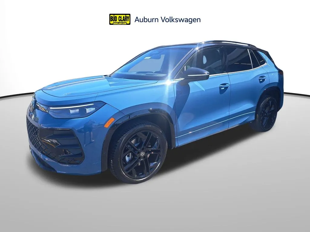 Blue 2025 Volkswagen Tiguan 2.0T SE R-Line Black for sale in Auburn, WA