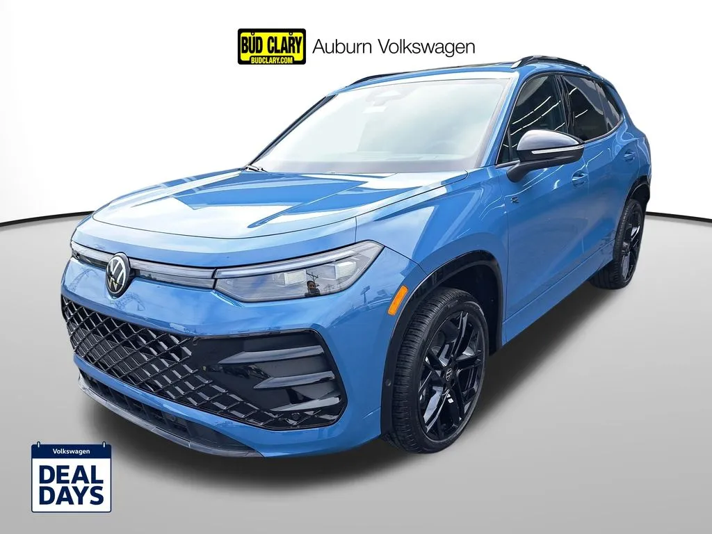 Blue 2025 Volkswagen Tiguan 2.0T SE R-Line Black for sale in Auburn, WA