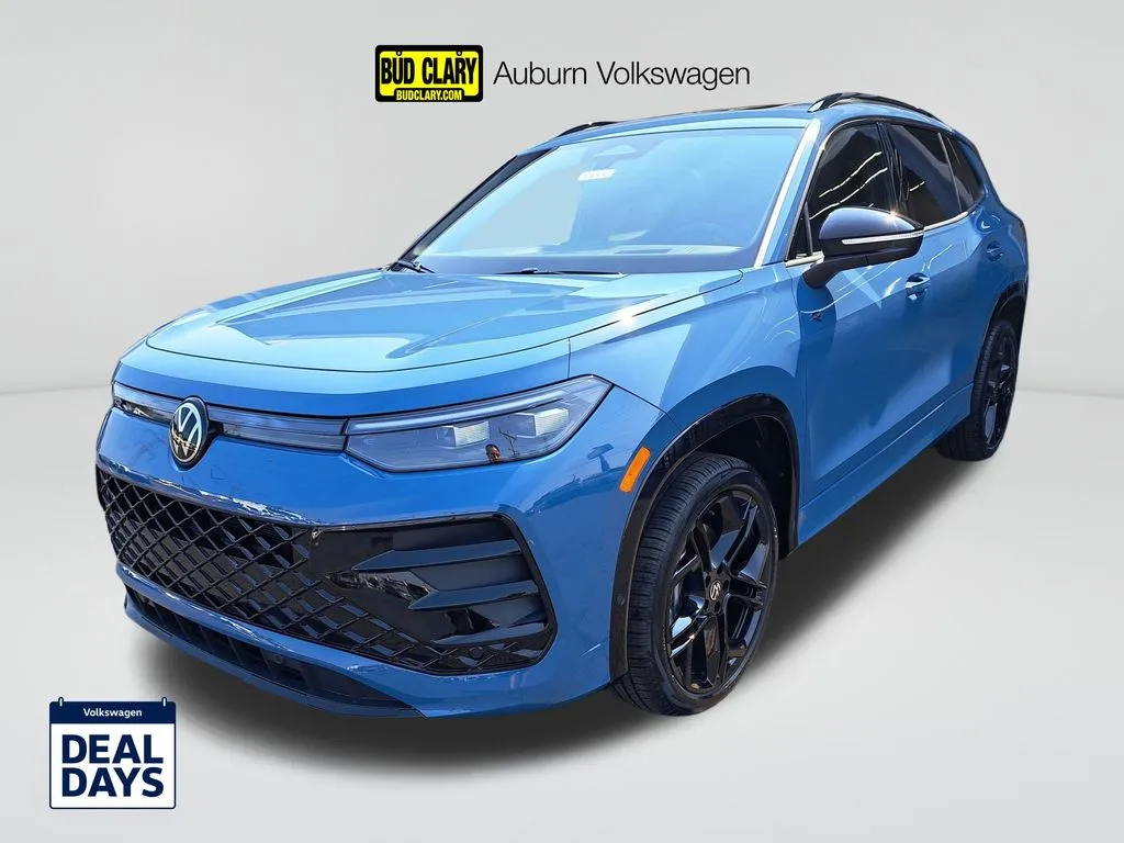 Blue 2025 Volkswagen Tiguan 2.0T SE R-Line Black for sale in Auburn, WA