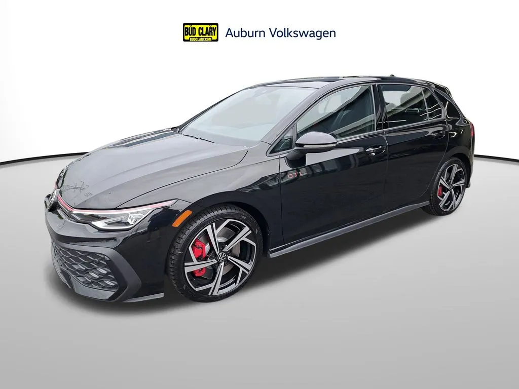 Black 2025 Volkswagen Golf GTI 2.0T SE for sale in Auburn, WA