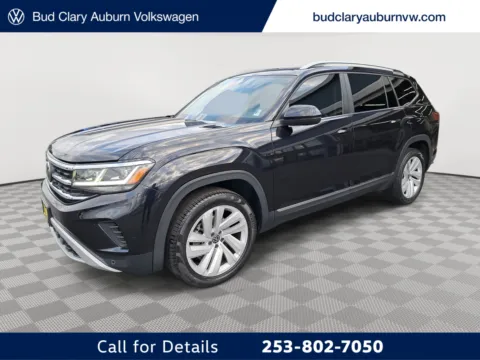 Black 2021 Volkswagen Atlas 3.6L V6 SEL for sale in Auburn, WA