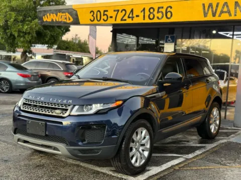 Blue 2018 Land Rover Range Rover Evoque SE Sport Utility 4D for sale in North Miami Beach, FL
